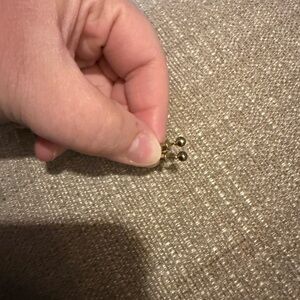 Chic gold stud earrings